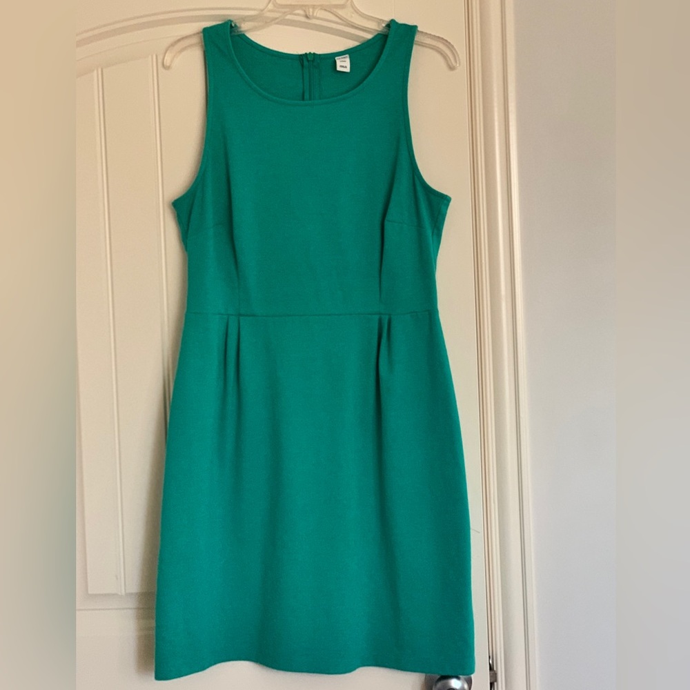 Old Navy Sleeveless Green Knee Length Dress- Size Large